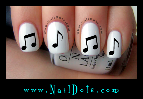 Music Note Nail Decals